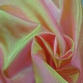 Taffeta fabrics made of polyester and nylon fiber appear two-tones color