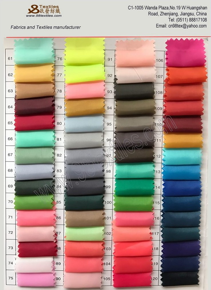 Fabric Colors Number: 61-120